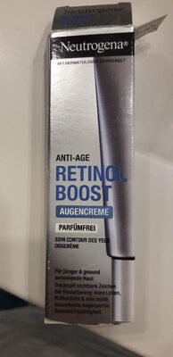 Photo de l’emballage : Neutrogena rétinol boost yeux