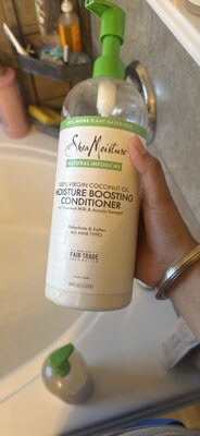 Photo de l’emballage : 100% Virgin Coconut Oil Moisture Boosting Conditioner