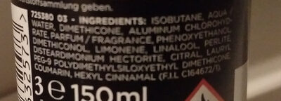Photo de la liste d’ingrédients imprimée : Loreal Men Expert