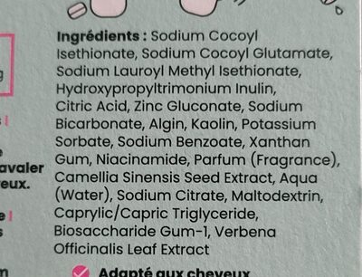Photo de la liste d’ingrédients imprimée : Produit sans nom (3760346074222)