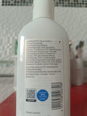 Photo de la liste d’ingrédients imprimée : Produit sans nom (4011548046708)