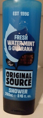 Photo de l’emballage : fresh water mint and guarana