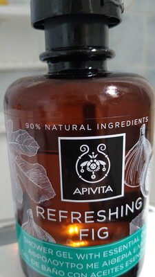 Photo de l’emballage : Shower gel with essential oils- refreshing fig